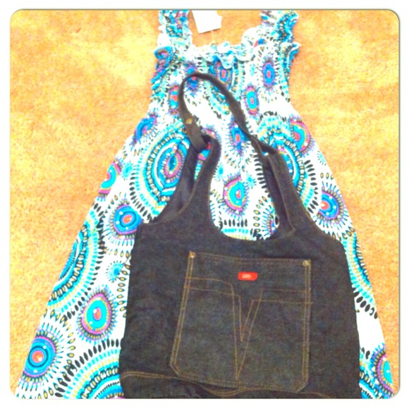 Sun Style NYC Colorful Dress and Faded Glory Bag