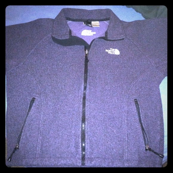 Purple North Face fleece jacket