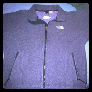 Purple North Face fleece jacket