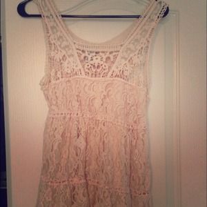 light pink lace tunic!
