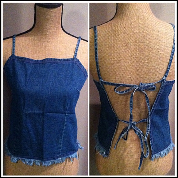 ♥SOLD♥ Denim Halter Top