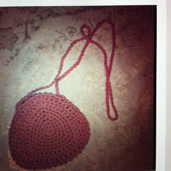 Pink handmade purse