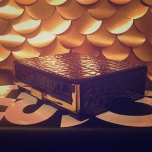 Rachel Zoe alligator jewelry box
