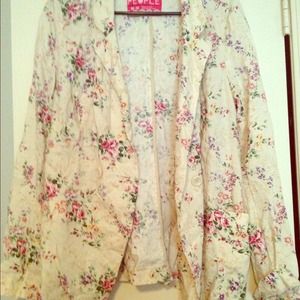 Free people floral blazer