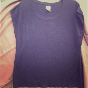 Black short sleeve sweater