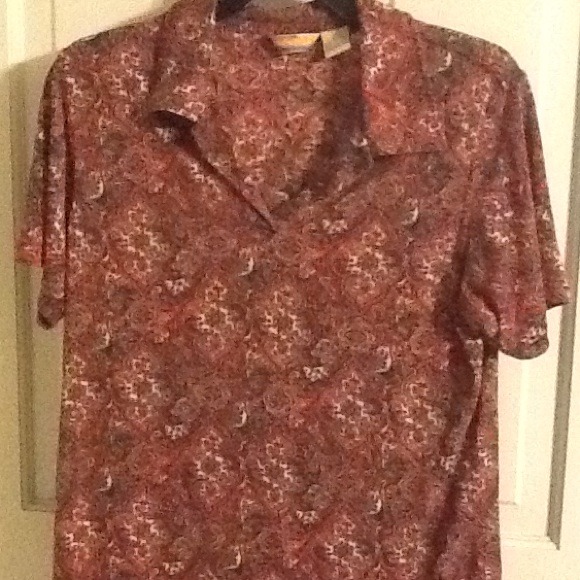 Beautiful multi colored silky top