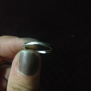 14k white gold wedding band