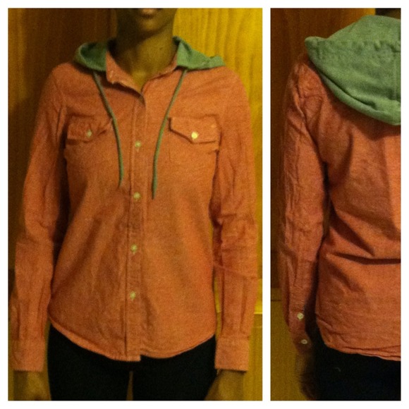 Hooded button-down - Picture 1 of 2