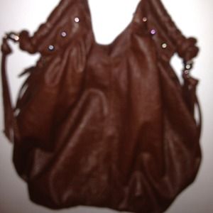 Brown hobo bag