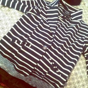 Long sleeves cute botton strip vest
