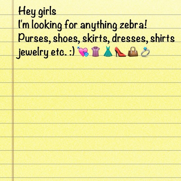 Looking for anything zebra!! :)
