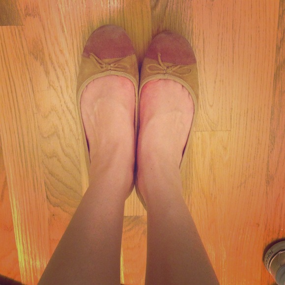 Enzo Angiolino Suede Ballet Flats