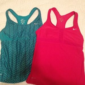 Two Nike DriFit tank tops-Sz Sm
