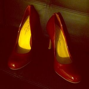 Patent leather red Jessica Simpson pumps!