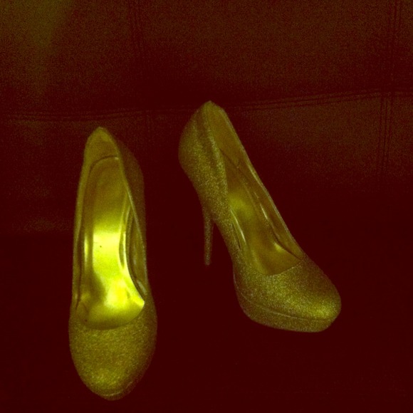 Multi colored sparkle heels!