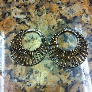 Beaded hoop earrings!