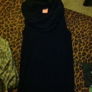 Sleeveless sweater dress with buttoned bottom!