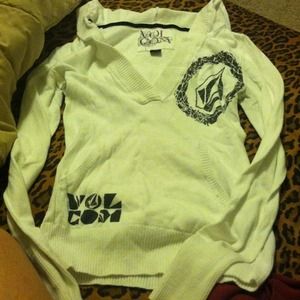 White sweater with good! Awesome condition!