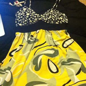 Strap dress! So bright! Like brand new!