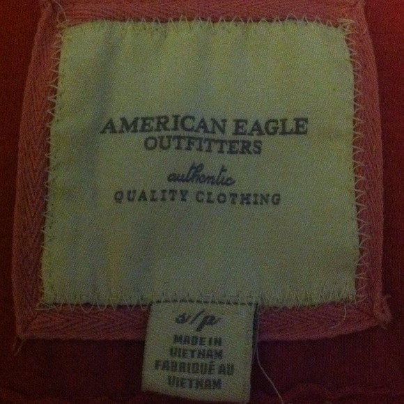 Unique American Eagle V-Neck Hooded Top - Picture 3 of 3