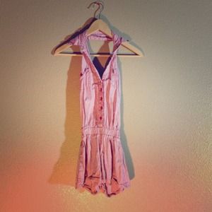 Cute Red and White Striped Summer Romper!