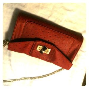 Red clutch Danielle Nicole, handbag crossbody