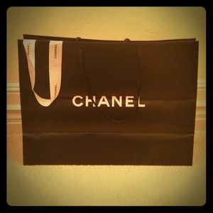 Chanel gift bag with Chanel ribbon