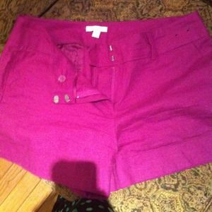 Pinkish purple shorts