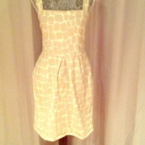 Neutral print Ponte Dress