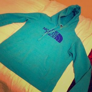 Blue North Face hoodie