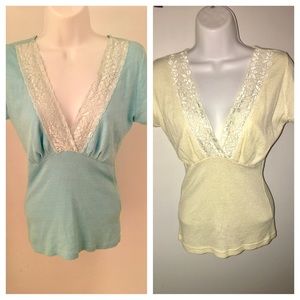 💢BUNDLE💢 2-Michael Stars V-Neck Tops.