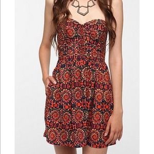 Urban Outfitters Band of Gypsies strapless dress