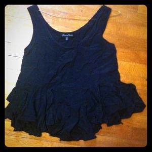 Olive Olivia black flowy tank