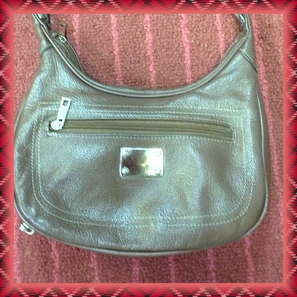 Concealed Carry purse Brown leather Roma