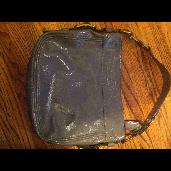Patent leather coach bag