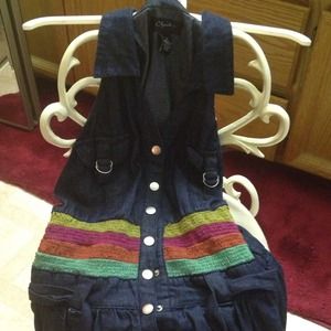 Jean jumper dress for the summer! Very cute on!