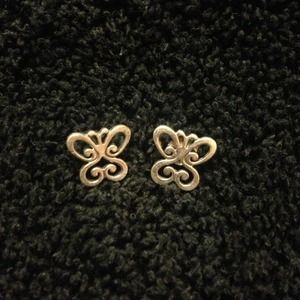 James Avery butterfly earrings