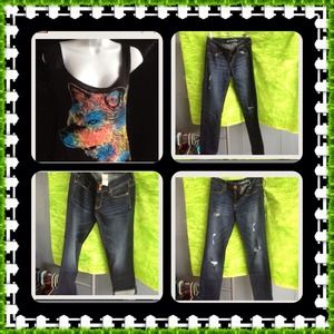 3 JEANS & 1 top