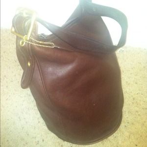 Leather authentic coach bag