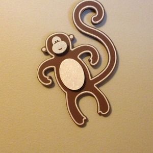 Nursery Baby Toddler Wall Decor Jungle  Monkey