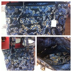 Vera Bradley blue and brown paisley