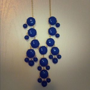 Navy Blue Bubble Necklace