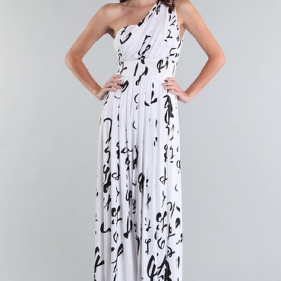 White jumpsuit with slits on the side