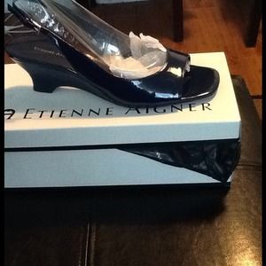 Etienne Aigner navy heels...