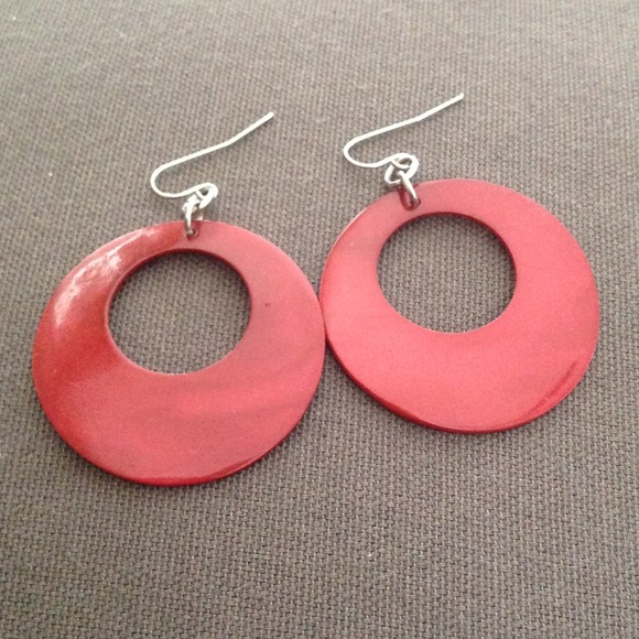 Red earrings