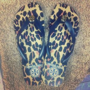 Tory Burch Leopard Flip Flops 9