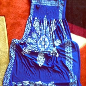 Maxi dress bundled with jean jacket