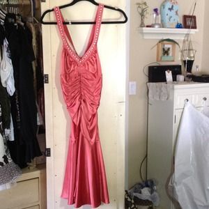 Betsy Johnson peach dress