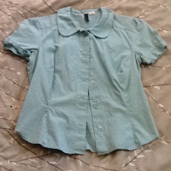 H&M Blue dress top