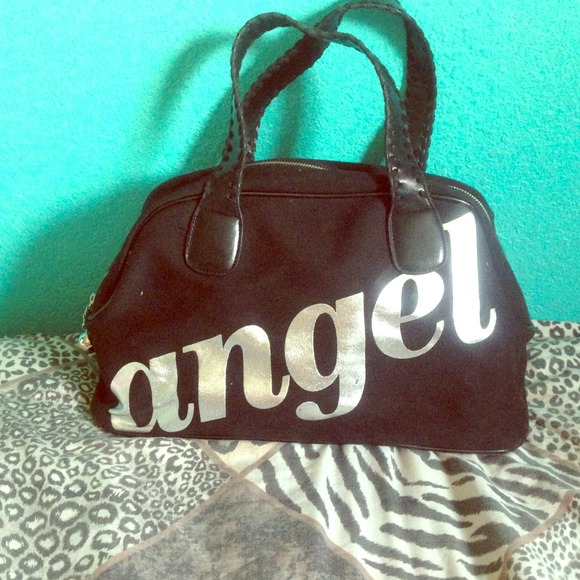 Victoria Secret Angel black handbag